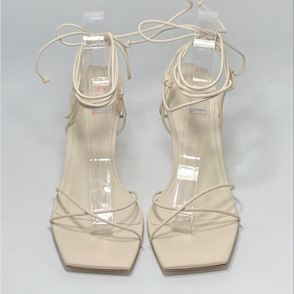 Cult Gaia Sanam Leather Lace-Up Sandals size 39.5 - Picture 4 of 12